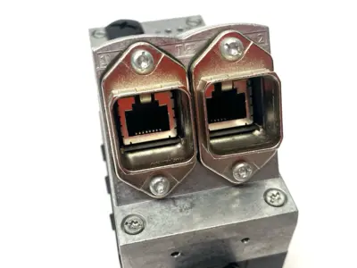 USED FESTO PROFINET RT INTERFACE MODULE 8110370 W/ CPX-GE-EV-S-7/8-5POL