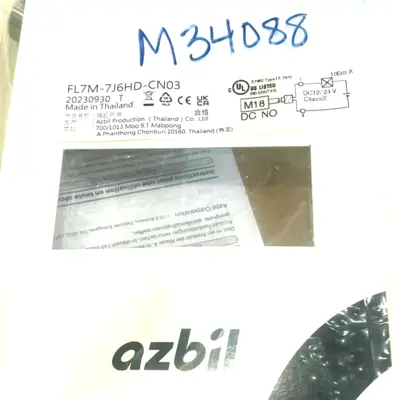 NEW AZBIL FL7M-7J6HD-CN03 PROXIMITY SWITCH FL7M7J6HDCN03