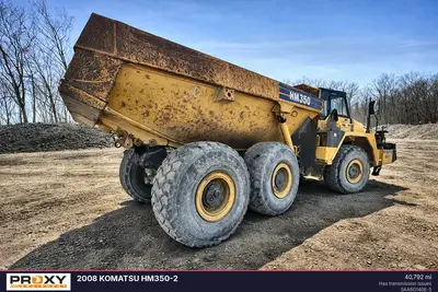 Used 2008 KOMATSU HM350-2 Articulated Dump Trucks Pennsylvania US | Proxy Equipment #1383024