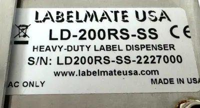 USED LABELMATE USA LD-200RS-SS