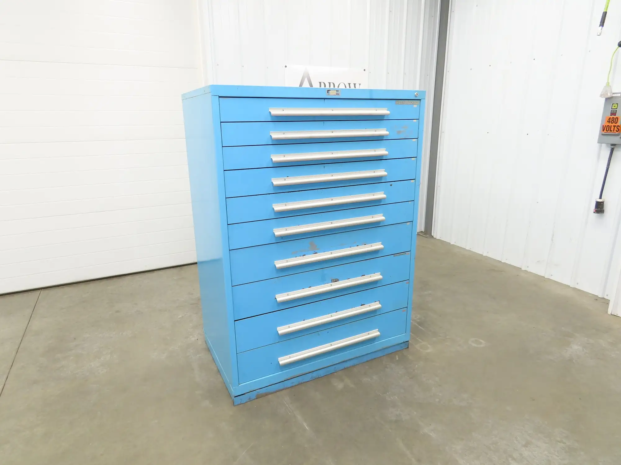 Nu-Era Modular Tool Storage Cabinet 10 Drawer 45x28x61" Stanley Vidmar Lista