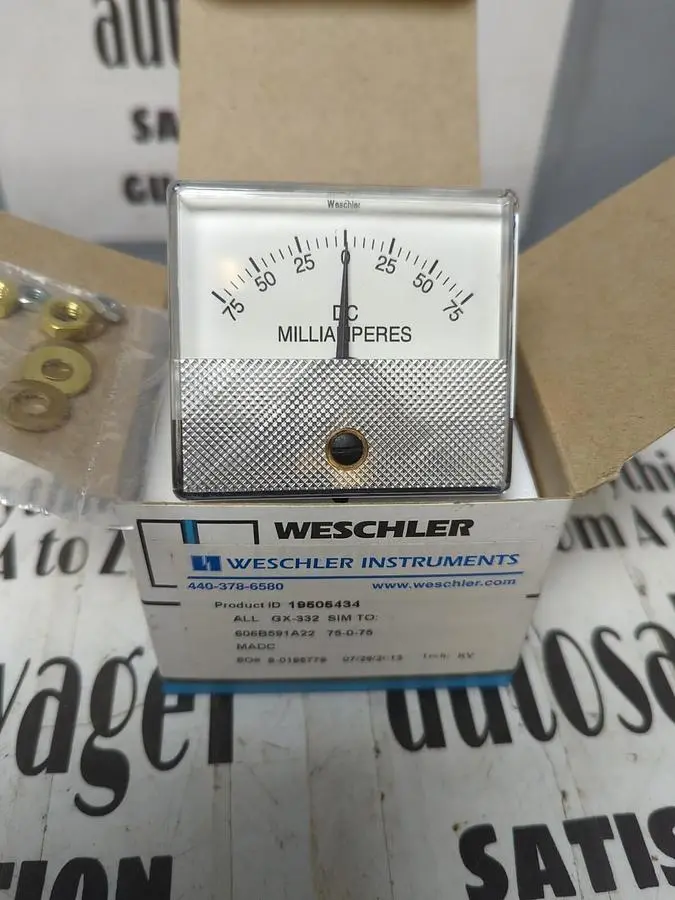 New | in-Stock WESCHLER 19505434 Meters - Misc | Surplus Asset Holdings #1206874