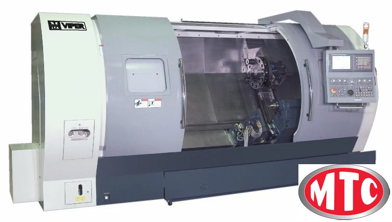 Mighty Viper VT-30GL CNC Slantbed turning center, w/ Fanuc control