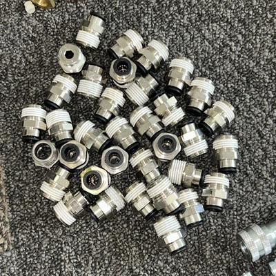 Extra Large Assorted Lot of Connectors Various Elbows,Tees,Straight,etc