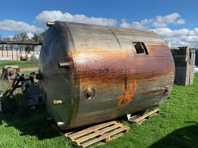 Reactor, 1,500 Gallon, 316 S/st, Jkt, 6' X 7', DT/DB, 75 PSI #L743661