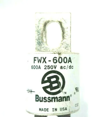 3 USED BUSSMANN FWX-600A FUSES FWX600A