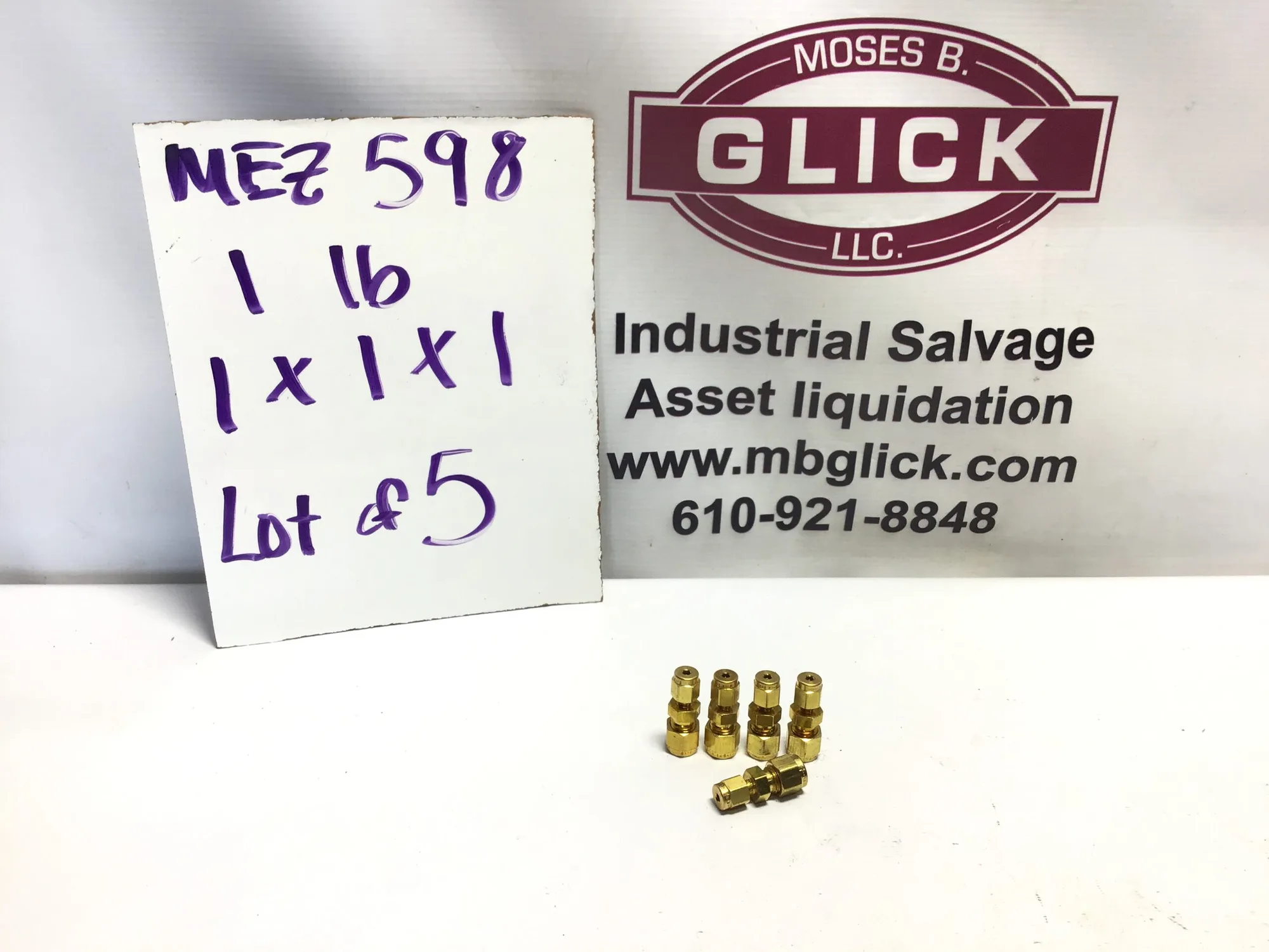 Parker Brass fittings CPI 2..B / lot of 5