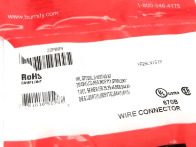 New | in-Stock BURNDY YA26LNT516,22P089 Electrical Fittings Michigan US | Maverick Industrial Sales #1462784