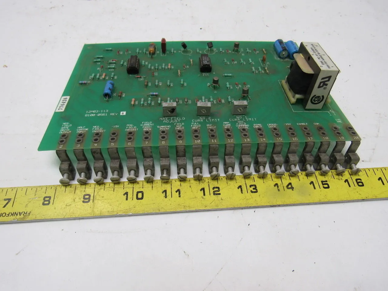 Fenner 12M03-113 8100-0561 Rev B Bi-Directional Output Circuit Board Card
