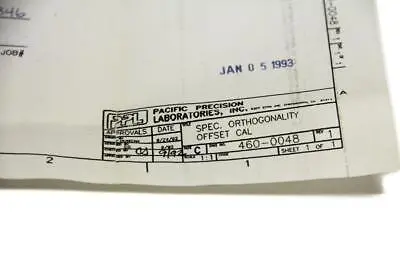 Pacific Precision Labs 010-2346, 460-0048 Other Business & Industrial | ANACAPA EQUIPMENT BROKERS, INC (4)