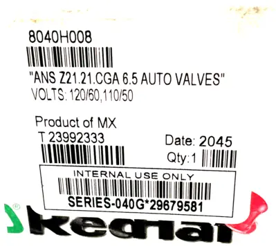 NEW ASCO 8040H008 SOLENOID VALVE 120/60,110/50