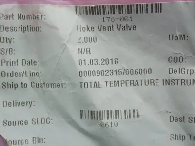 New | in-Stock HOKE 176001 Valves/Fittings | HGR 24 #733030
