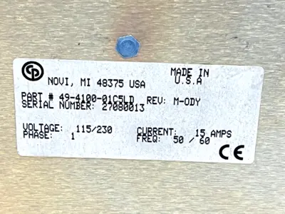 49-4100-01C5LD | Techmotive  Tool Control Module 46 Series Rev: M-ODY 15A 115/230V - For parts or not working