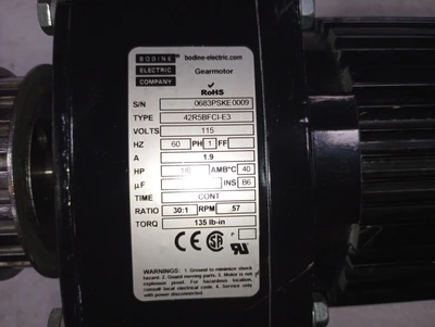 USED BODINE 42R5BFC1-E3