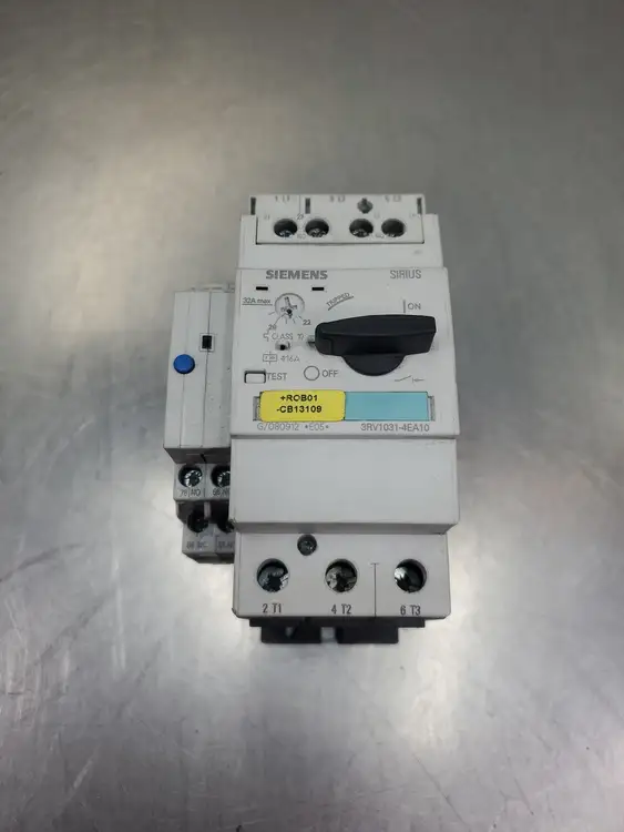 Used Siemens SIRUS 3RV1031-4EA10 Motor Starter Protector w/3RV1921-1M Module Starters South Carolina US | Palmetto Automation #1160771