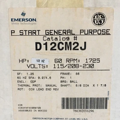 NEW Emerson D12CM2J