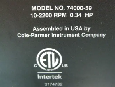 USED Cole-Parmer 74000-59