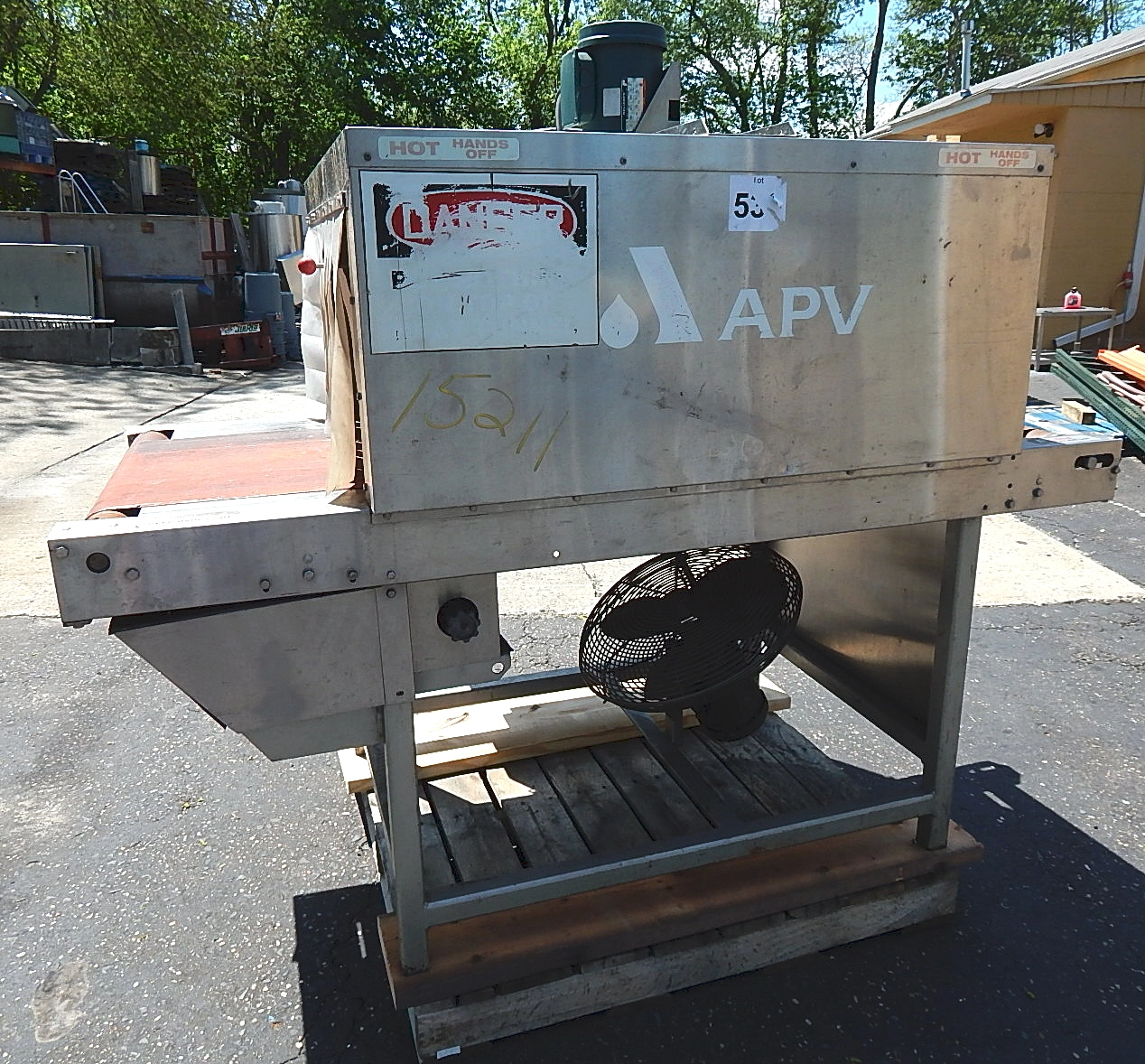USED APV SS SHRINK TUNNEL 486-1