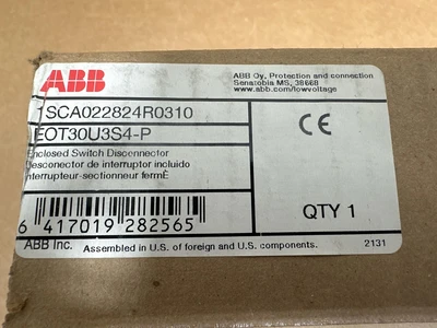 ABB EOT30U3S4-P Disconnectors & Load Switches | Fram Fram LLC (10)