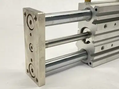 USED SMC COMPACT GUIDE CYLINDER, 25MM BORE, 75MM STROKE