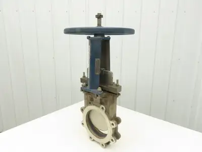 ITT Fabri-Valve C67R304  8" Stainless Knife Gate Valve Rising Stem 150 CWP