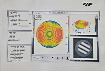 3" Optical Flat Accuracy 0.049 Wave Very Nice Bond Optics