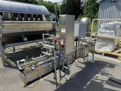 USED CINTROL GMC CUP, TUB AND TRAY FILLING AND LIDDING LINE FDS1500