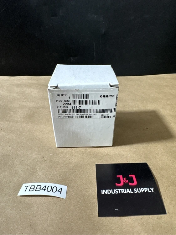 New | in-Stock Ohmite 111-7 Relays & Switches Indiana US | J&J Industrial Supply #1076871