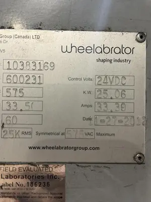 Used 2012 WHEELABRATOR 84" TABLE Table Shot Blaster (Turntable) Pennsylvania US | Shot Blasting Equipment #1455783