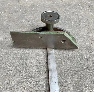 Unknown 7" Miter Gauge Head & 34" x 3/4" Bar   (101886)