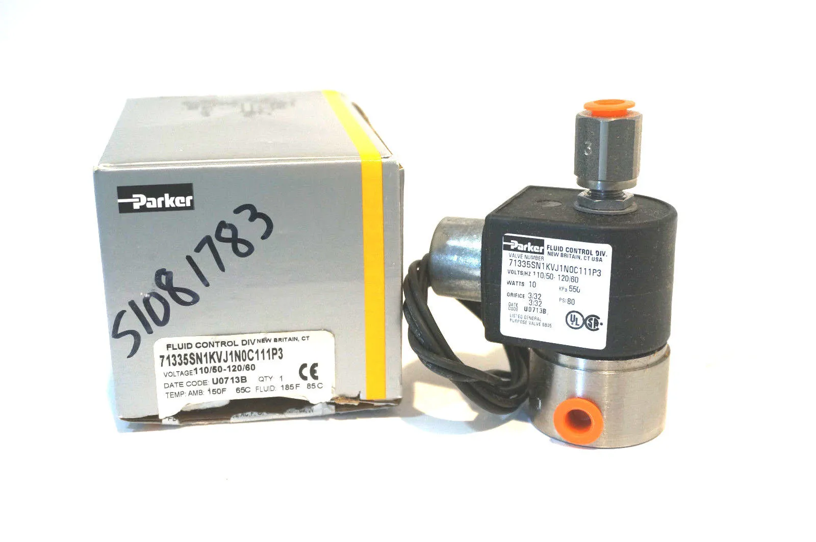NEW PARKER 71335SN1KVJ1N0C111P3 SOLENOID VALVE