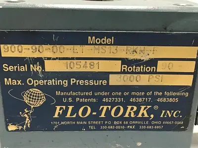 USED FLO TORK 900-90-00-ET-MS13-RKH-F