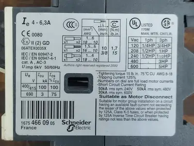 Used TELEMECANIQUE GV2ME10 Switchgears British Columbia CA | Lenmark #242056