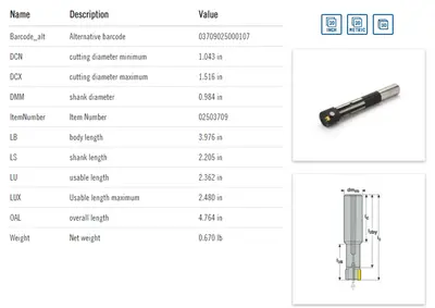 SECO PRECIMASTER Indexable Milling Cutter PM15B-06300-25N1 (LOC1943C)