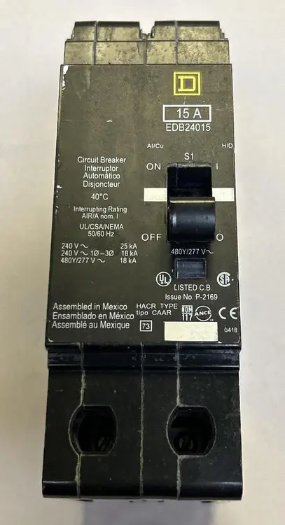 Used SQUARE D EDB24015 Miscellaneous Equipment (Electrical & Power) Ohio US | Surplus Asset Holdings #1236362