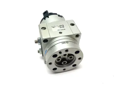 USED SMC DOUBLE VANE ROTARY TABLE CYLINDER 90-DEGREE SIZE 20