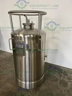 USED PRECISION 200 LITER STAINLESS STEEL PROCESS / PRESSURE VESSEL 100 PSI