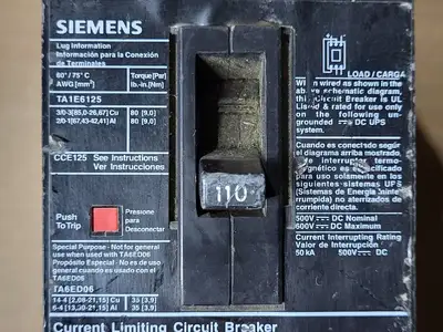 USED SIEMENS CED63B110