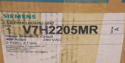 NEW SIEMENS V7H2205MR PANEL BOARD UNIT 400A, 2 POLE