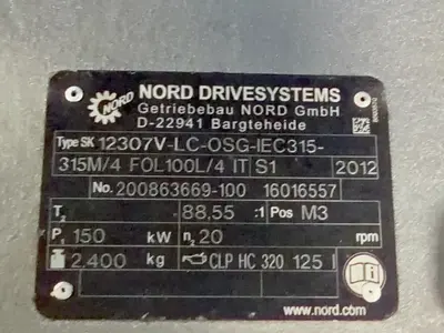 USED 2012 NORD SK 12307VLCOSGIEC315315M/4 FOL100L/4 IT