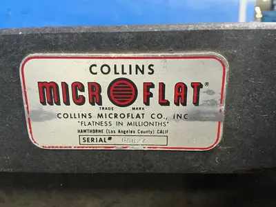 Used COLLINS MICROFLAT _UNKNOWN_ Granite Surface Plates Ohio US | HGR 24 #1452398