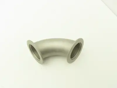 Vacuum Blower Intake 2"x 90° Stainless Flanged Pipe Elbow