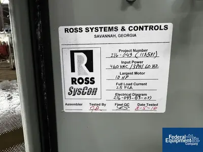 USED Ross 50 Gal Ross Multi Shaft Mixer, S/S, Model CDA-50