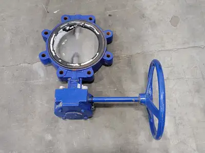 8" Butterfly Valve w/ 30:1 Actuator