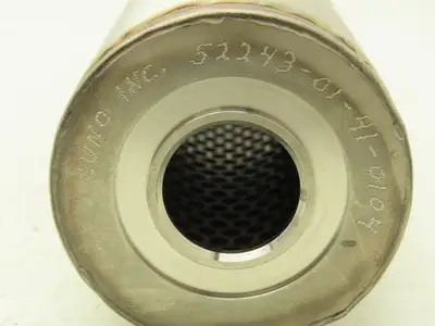 AMF Cuno 52243-01-41-0104 Metal Micro-Screen Filter Element 10 Micron 1" ID