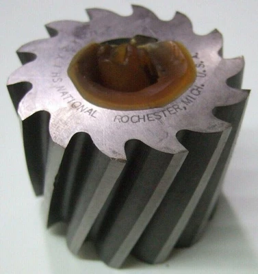 National 2-1/2 x 2 HSS High Speed Steel Helix Helical Tooth Mill Milling Cutter