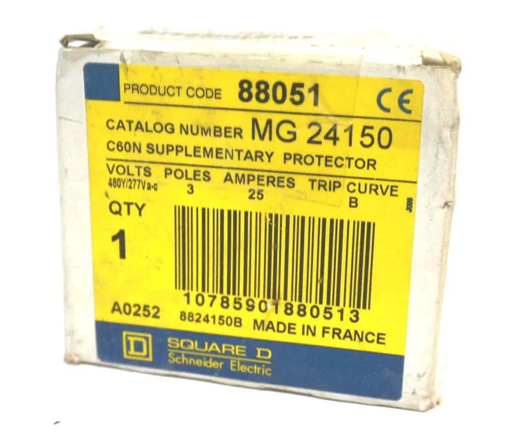 NEW SQUARE D MG24150 SUPPLEMENTARY PROTECTOR