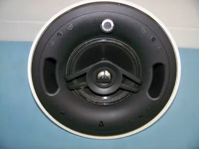 Crestron SAROS PD6T-W-T 2-Way Pendant Speaker - NEW (missing Grille) - White
