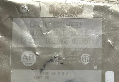 Used ALLEN-BRADLEY 1771-OFE1 Industrial Controls Ohio US | Surplus Asset Holdings #1237163