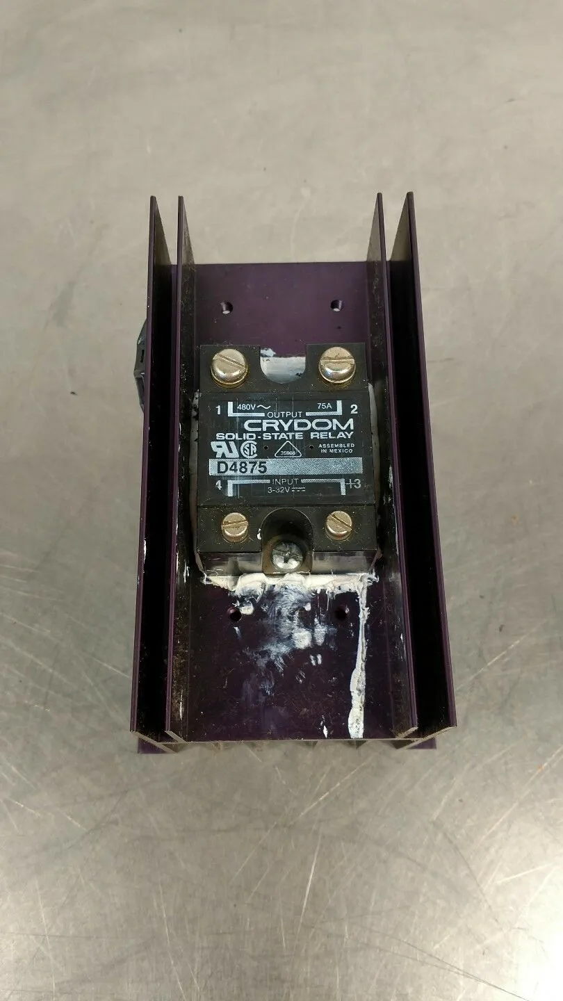 Crydom D4875 Solid-State Relay, 480V 75 Amp 4E-10
